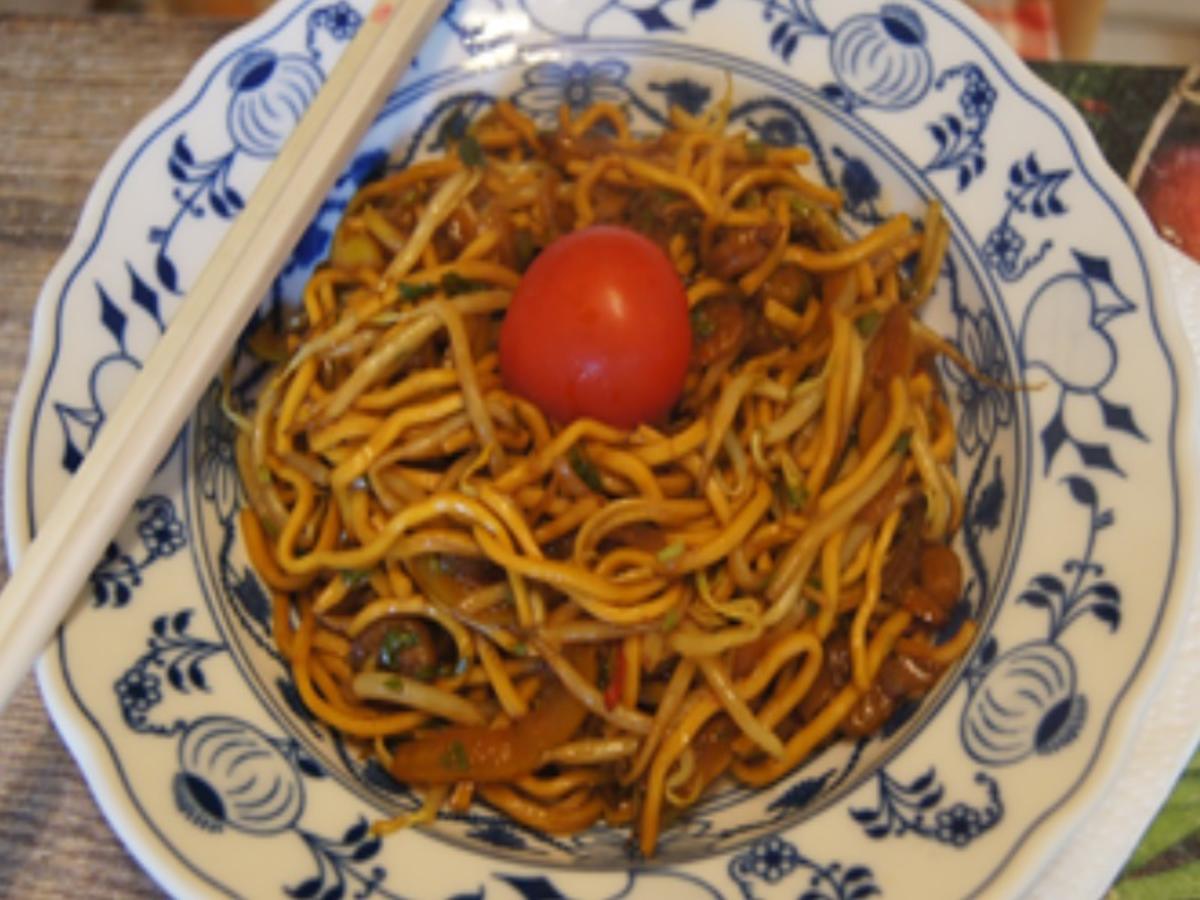 Chow Mein mit Garnelen - Rezept - Bild Nr. 16701