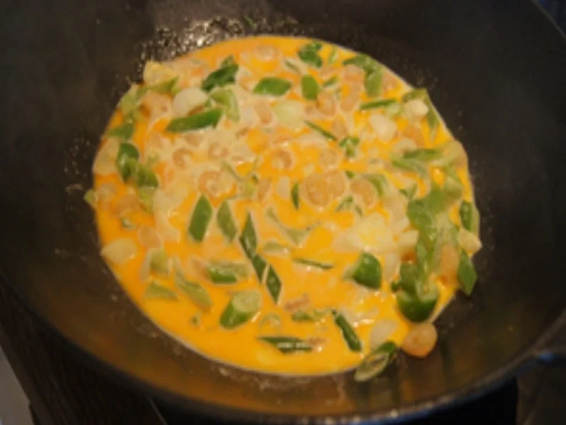 Rotes Garnelencurry mit Gemüse und Pellkartoffeln - Rezept - Bild Nr. 9