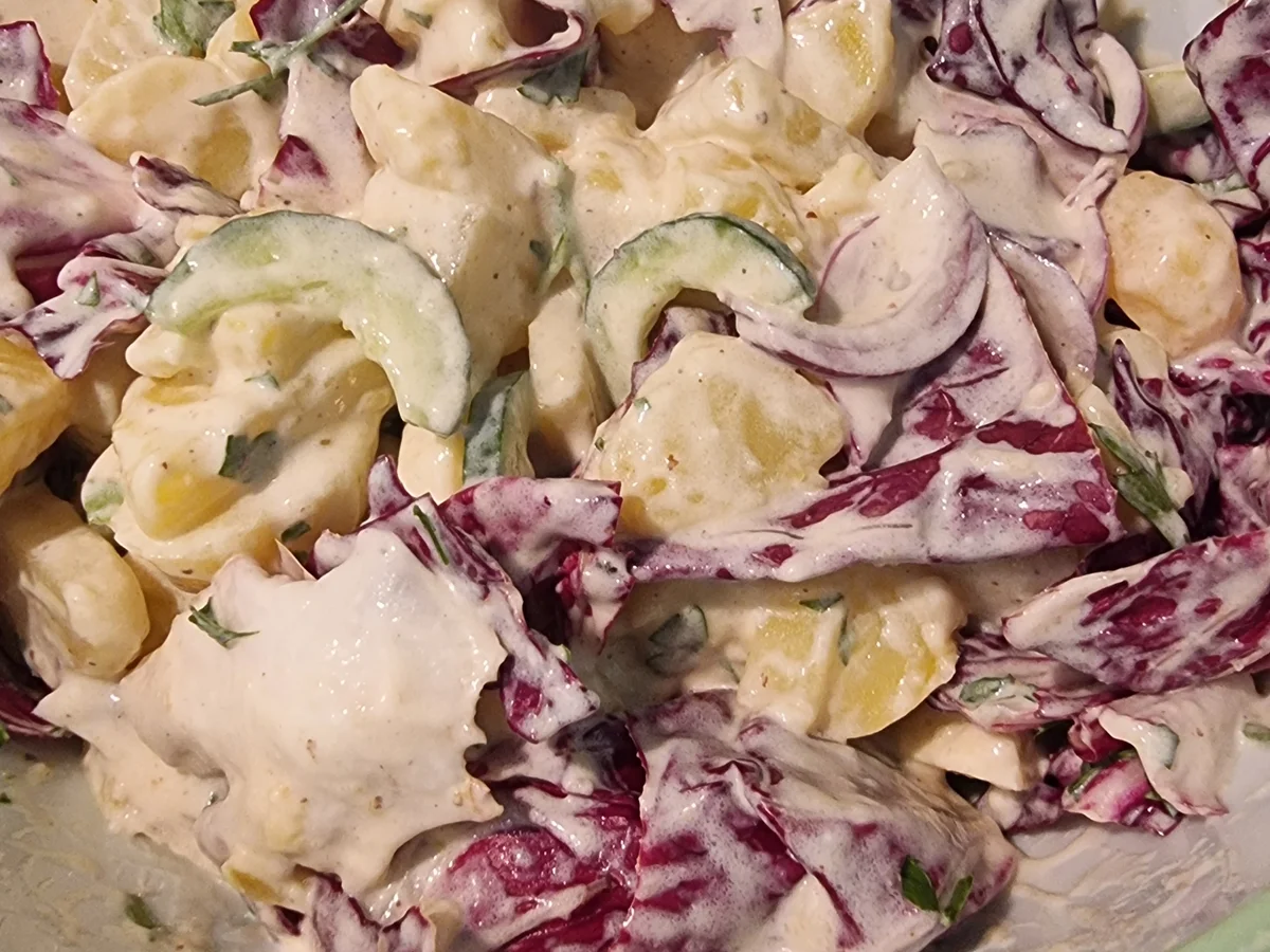 Kartoffelsalat mit Gurke und Apfel - Rezept - Bild Nr. 16710