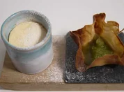 Topfensoufflee, Eis und selbstgemachte Waffel - Rezept - Bild Nr. 2