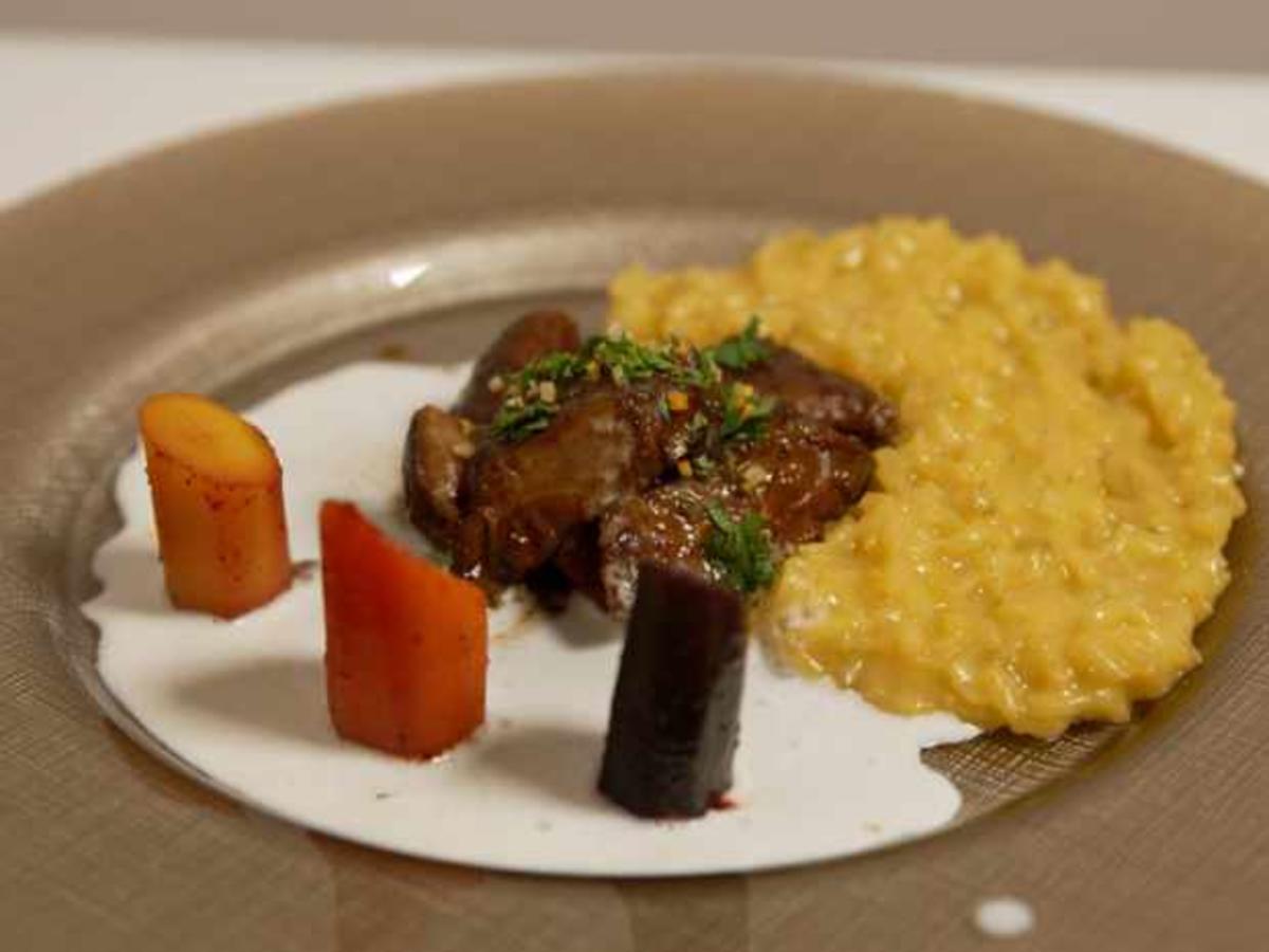Ossobuco mit Safranrisotto und Vanillekarotten - von Das perfekte Dinner