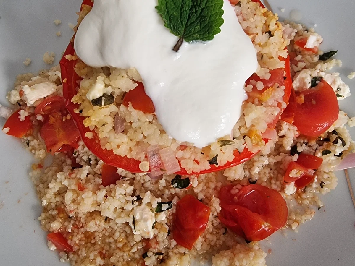 Gefüllte Paprika mit Couscous - Rezept - Bild Nr. 16702