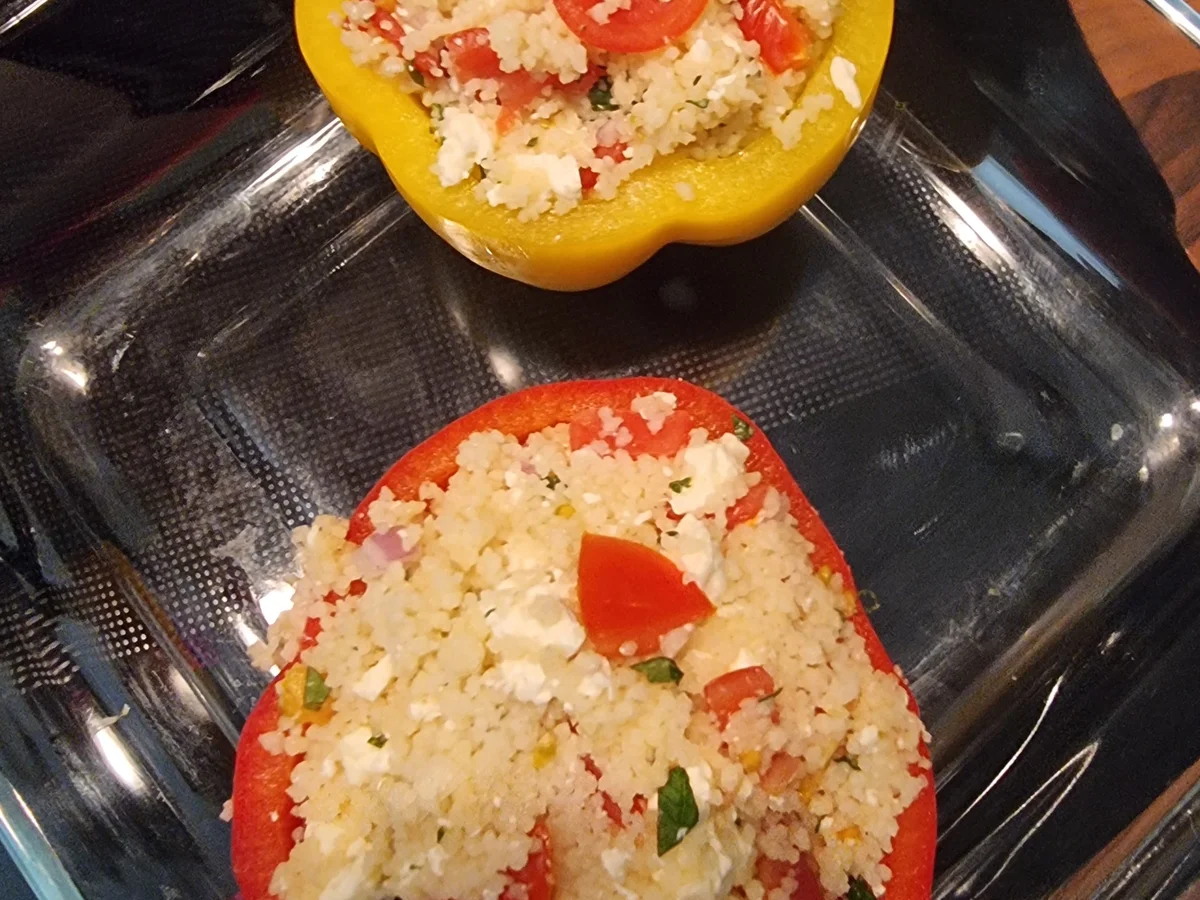 Gefüllte Paprika mit Couscous - Rezept - Bild Nr. 16707