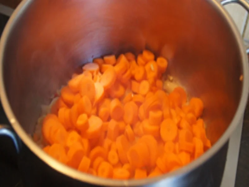 Rezept: Asiatisch gewürzte Möhrensuppe mit Garnelenspieß Bild Nr. 6 Asiatisch gewürzte Möhrensuppe mit Garnelenspieß - Rezept - Bild Nr. 6