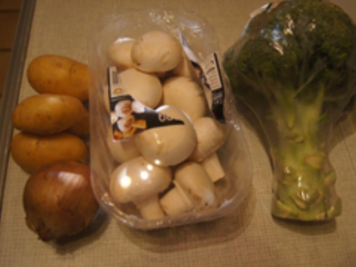 Kartoffel-Brokkoli-Champignon-Pfanne - Rezept - Bild Nr. 3