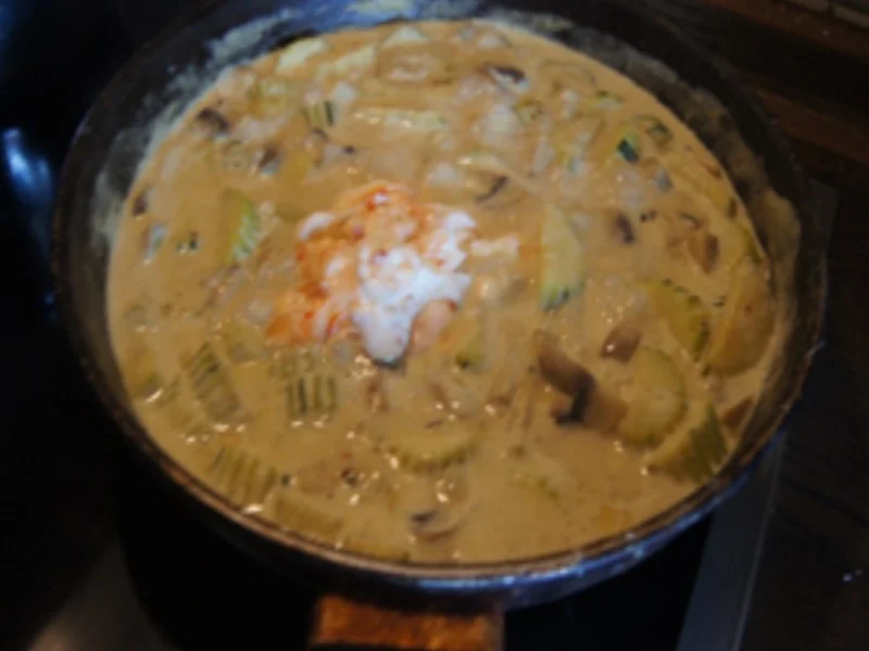 Zucchini-Champignon-Curry mit Basmatireis - Rezept - Bild Nr. 16713