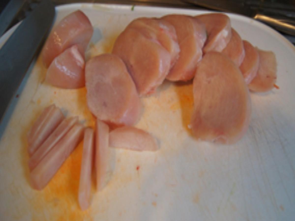 Gebratenes Hähnchenbrustfilet mit Cashew Nüssen und Jasmin Reis - Rezept - Bild Nr. 5