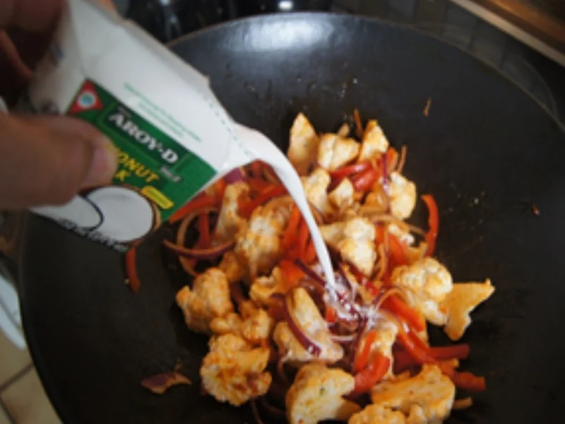 Rotes Blumenkohl-Curry mit Basmatireis - Rezept - Bild Nr. 11