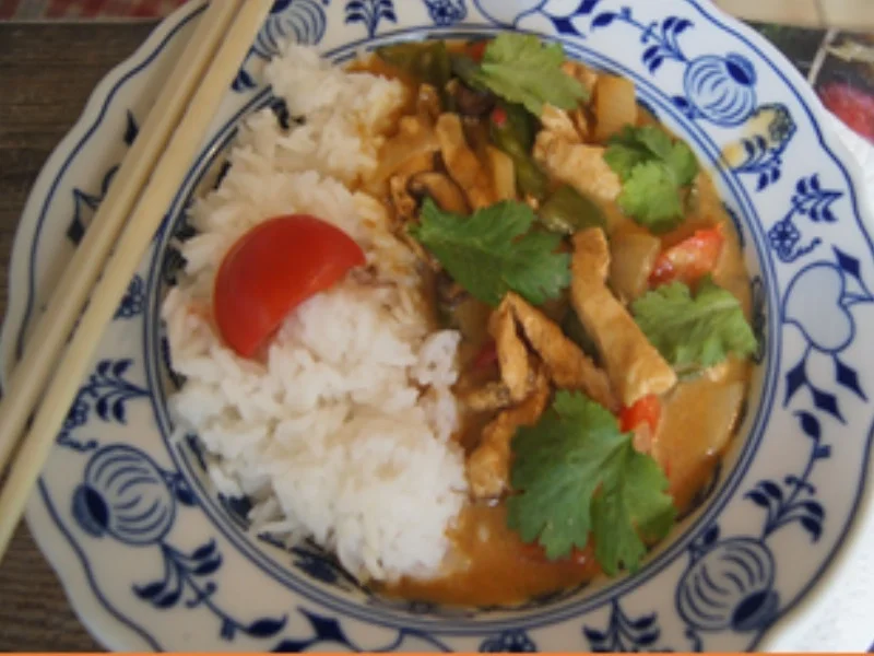 Rezept: Hähnchenbrustfilet-Gemüse-Curry mit Jasmin-Reis Bild Nr. 16719 Hähnchenbrustfilet-Gemüse-Curry mit Jasmin-Reis - Rezept - Bild Nr. 16719