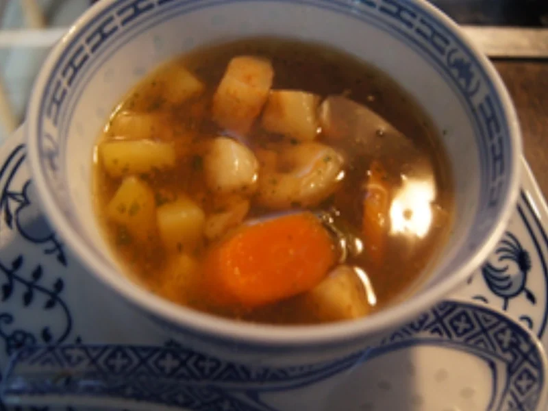 Gemüsesuppe mit asiatischer Note und Garnelen - Rezept - Bild Nr. 10
