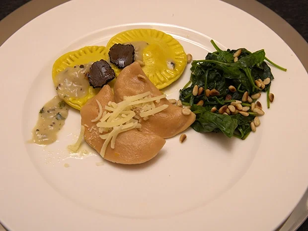 Ravioli mit Kürbisfüllung und Spinat - Rezept - Bild Nr. 16705
