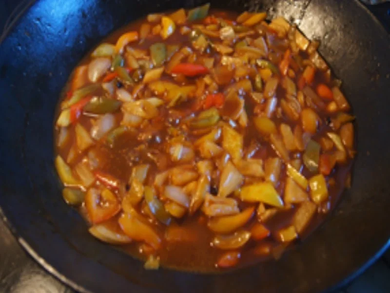 Frittierte Hackfleischbällchen mit Gemüse süß-sauer und Jasmin Reis - Rezept - Bild Nr. 22