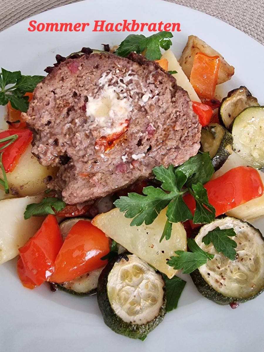 Sommer-Hackbraten mit Gemüse - Rezept - Bild Nr. 16705