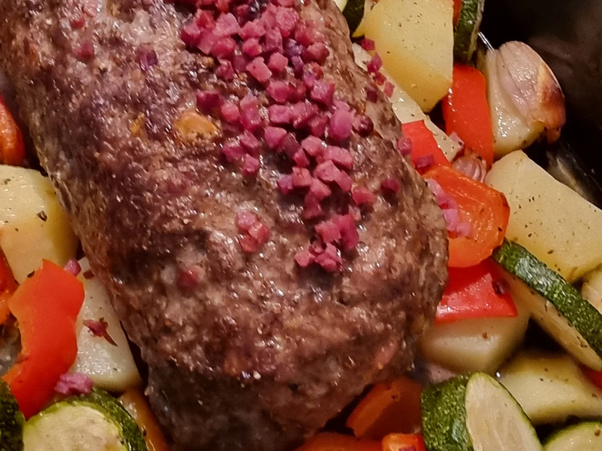 Sommer-Hackbraten mit Gemüse - Rezept - Bild Nr. 16713