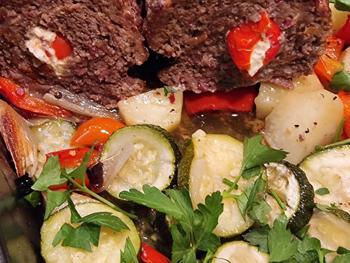 Sommer-Hackbraten mit Gemüse - Rezept - Bild Nr. 16714