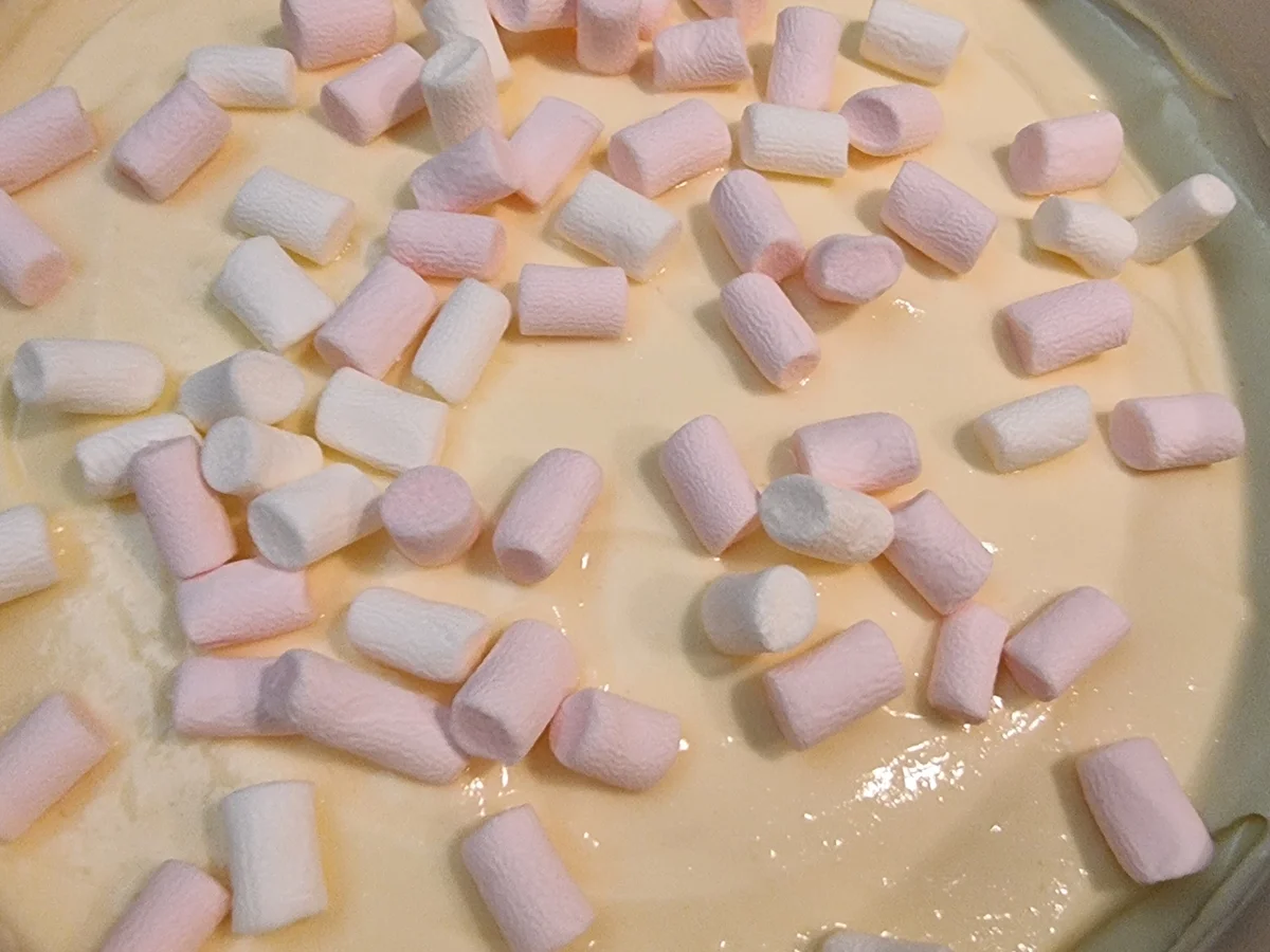 New York Chessecake mit Blaubeersauce und Mini-Marshmallows - Rezept - Bild Nr. 16718