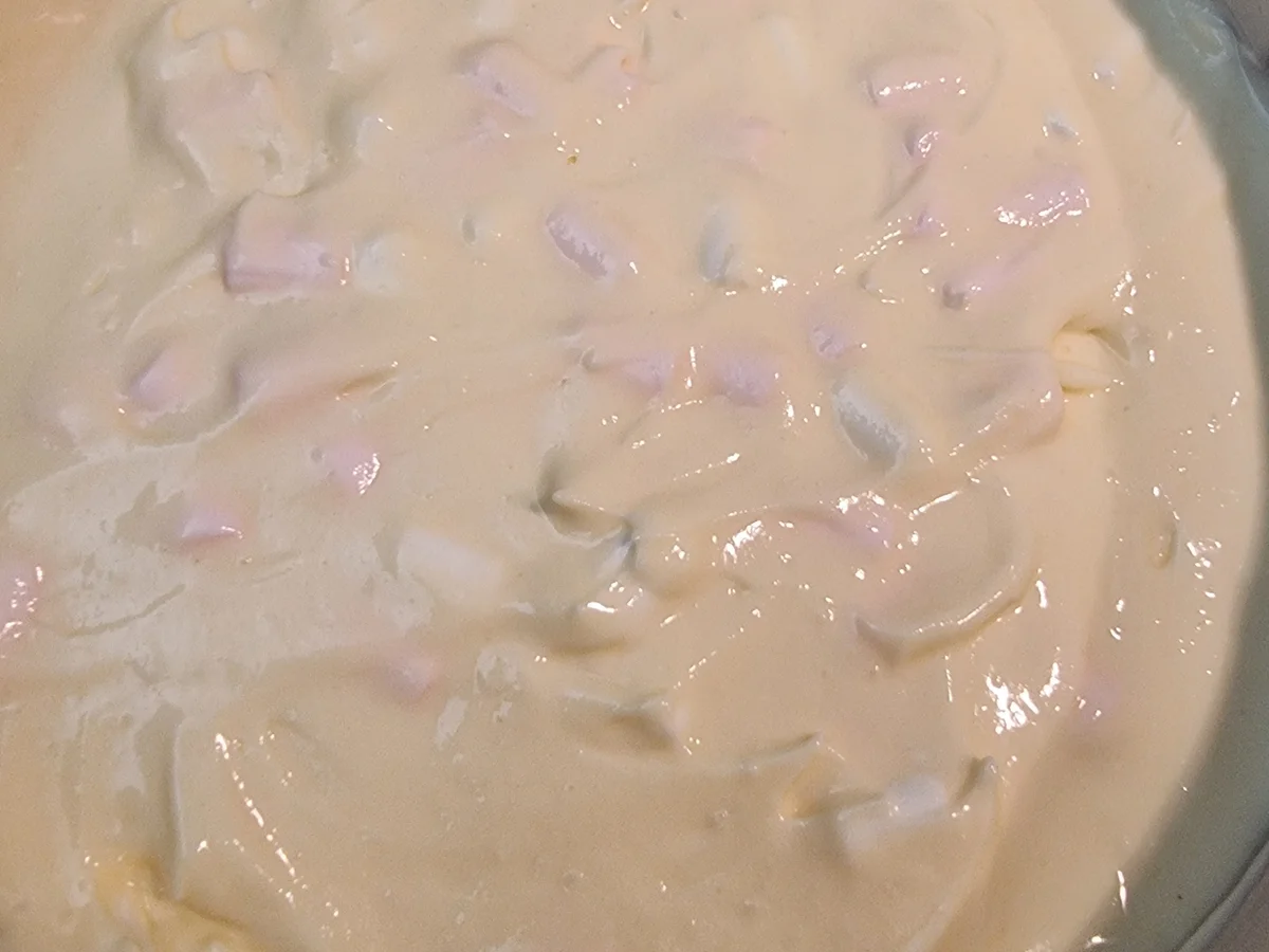 New York Chessecake mit Blaubeersauce und Mini-Marshmallows - Rezept - Bild Nr. 16719