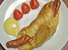 Würstchen im Schlafrock mit Käse - Rezept