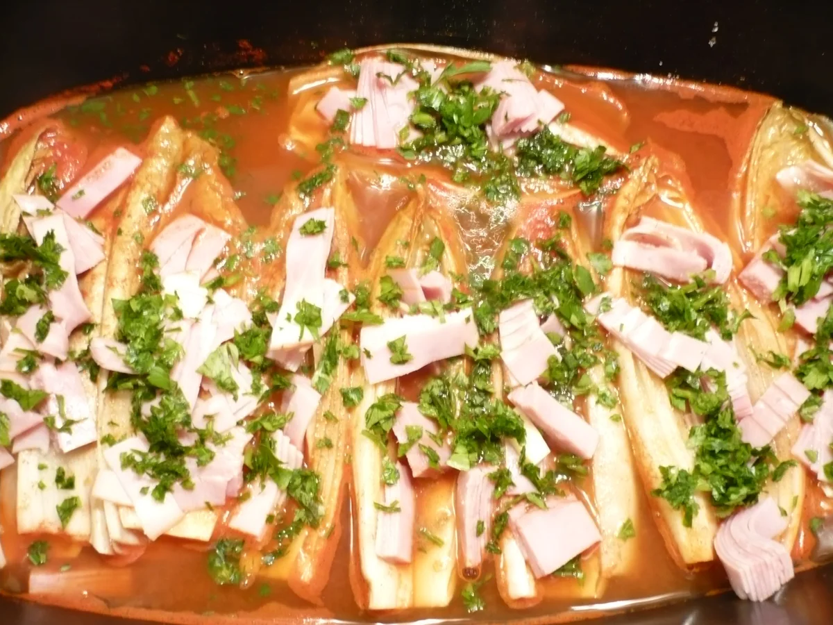 Gedünsteter Chicoree mit Schinken - Rezept - Bild Nr. 6