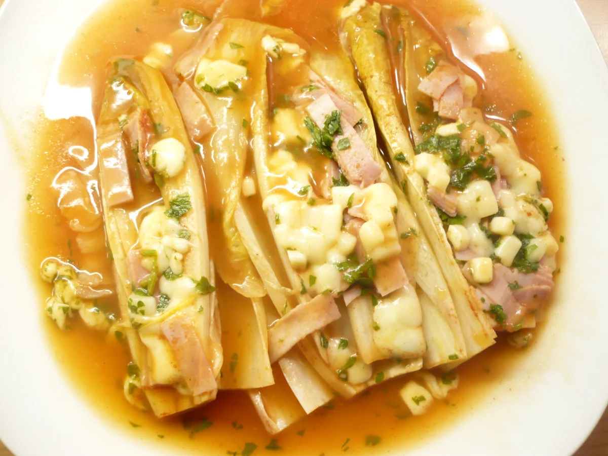 Gedünsteter Chicoree mit Schinken - Rezept - Bild Nr. 7