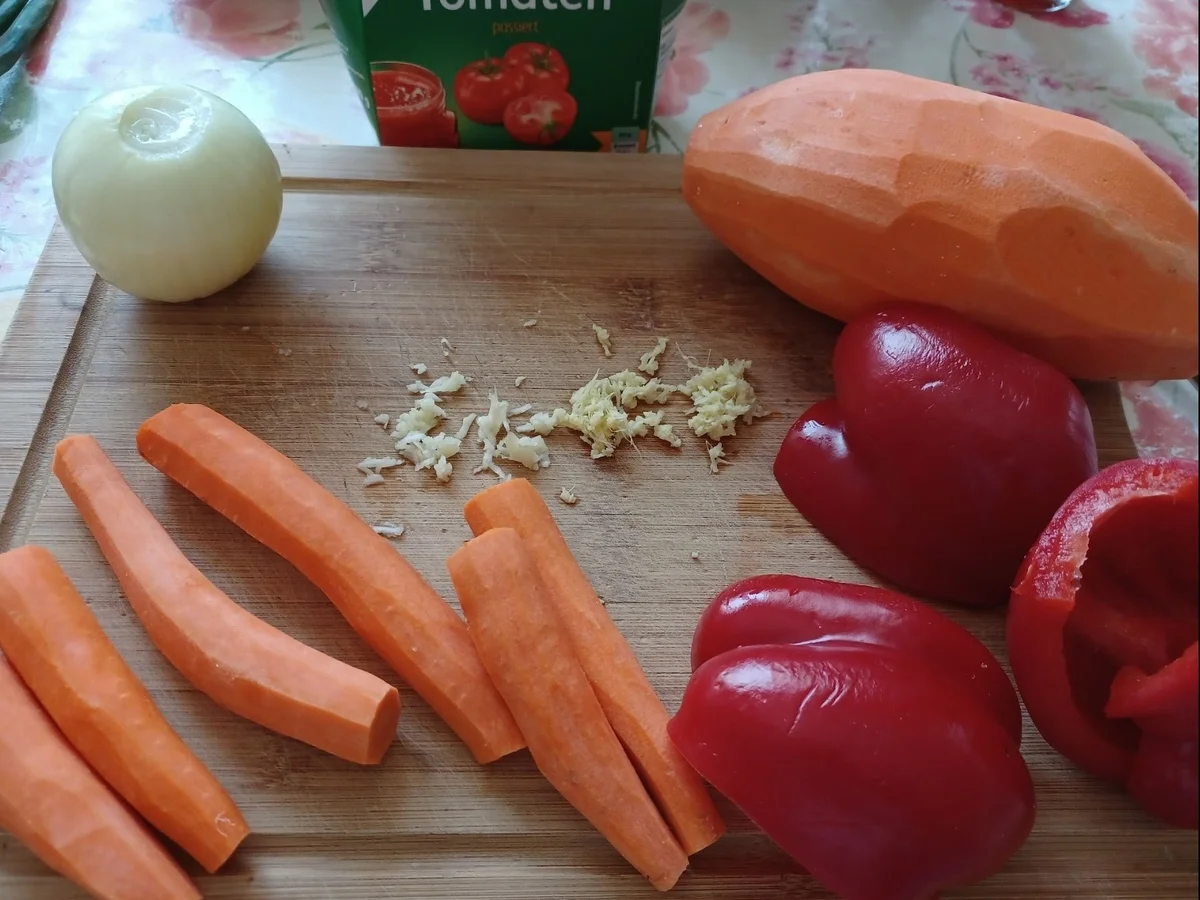 Erdnuss - Süßkartoffel - Pfanne - Rezept - Bild Nr. 16733