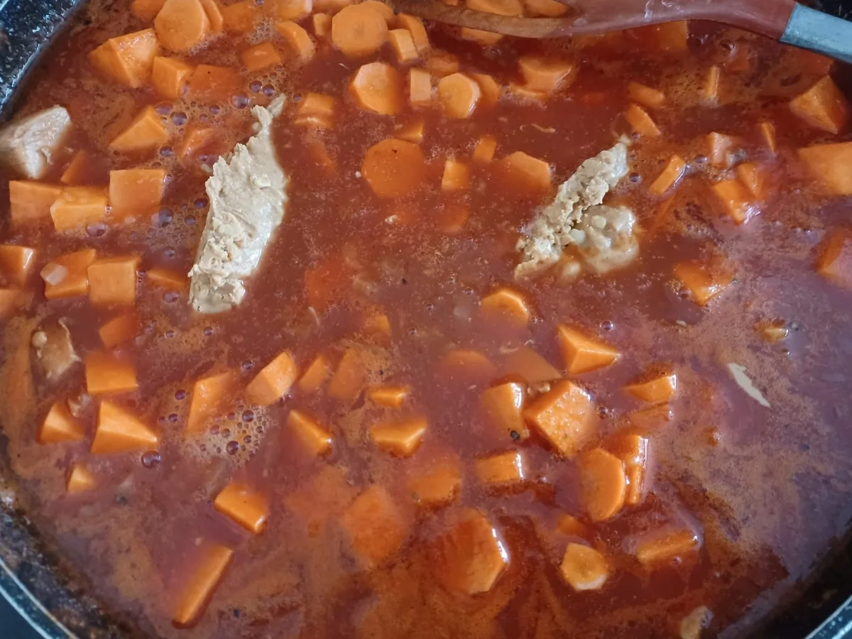 Erdnuss - Süßkartoffel - Pfanne - Rezept - Bild Nr. 16738