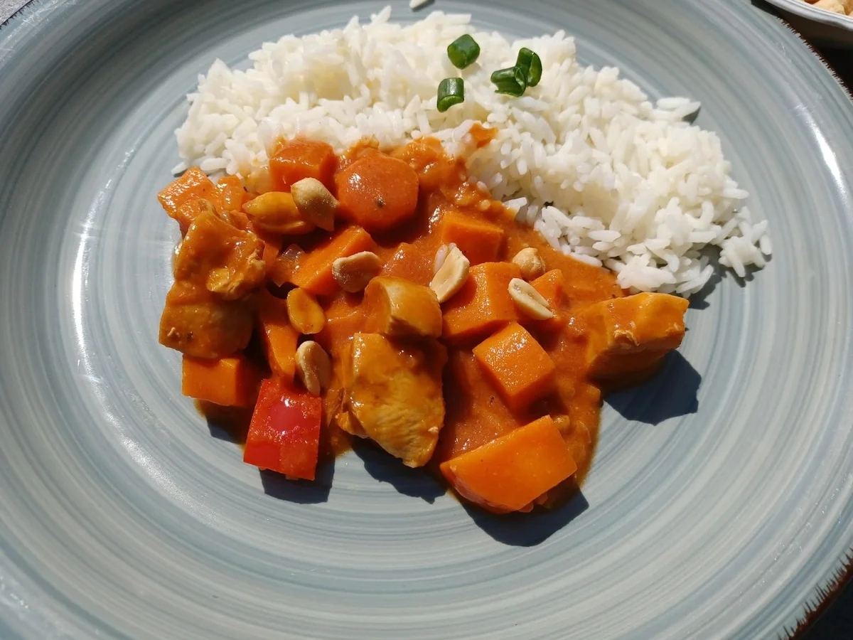 Erdnuss - Süßkartoffel - Pfanne - Rezept - Bild Nr. 16741