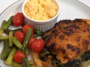 Lachs und Spinat auf Blätterteig mit Kartoffelpüree und Spargel - Rezept - Bild Nr. 2