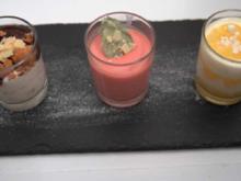 Erdbeeren Pannacotta mit Lemoncurd Schichtdessert und Bananensplit - Rezept - Bild Nr. 16731