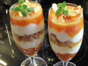 Dessert: Beschwipste Pfirsiche auf Mascarponecreme - Rezept - Bild Nr. 16731