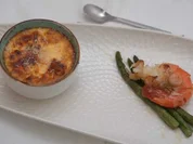 Black Tiger Garnelen an grünem Spargel und Bobotie - Rezept - Bild Nr. 16731