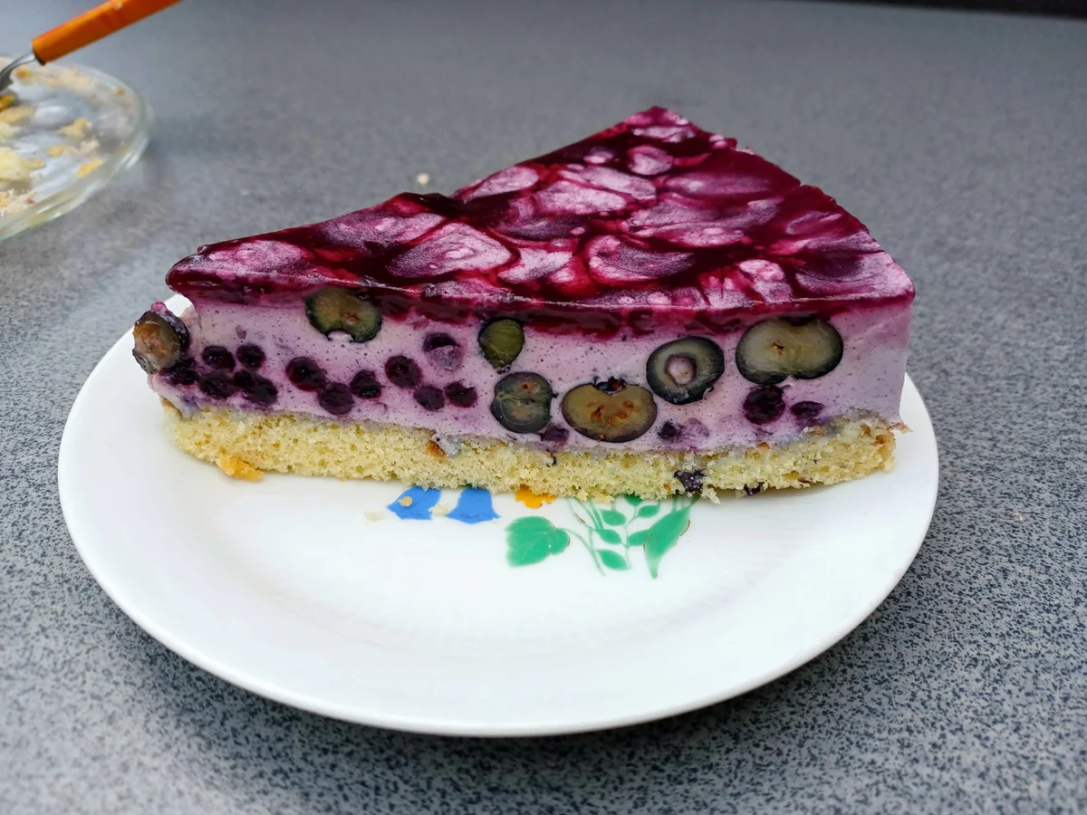 Blaubeersahne - Torte marmoriert - Rezept - Bild Nr. 16731