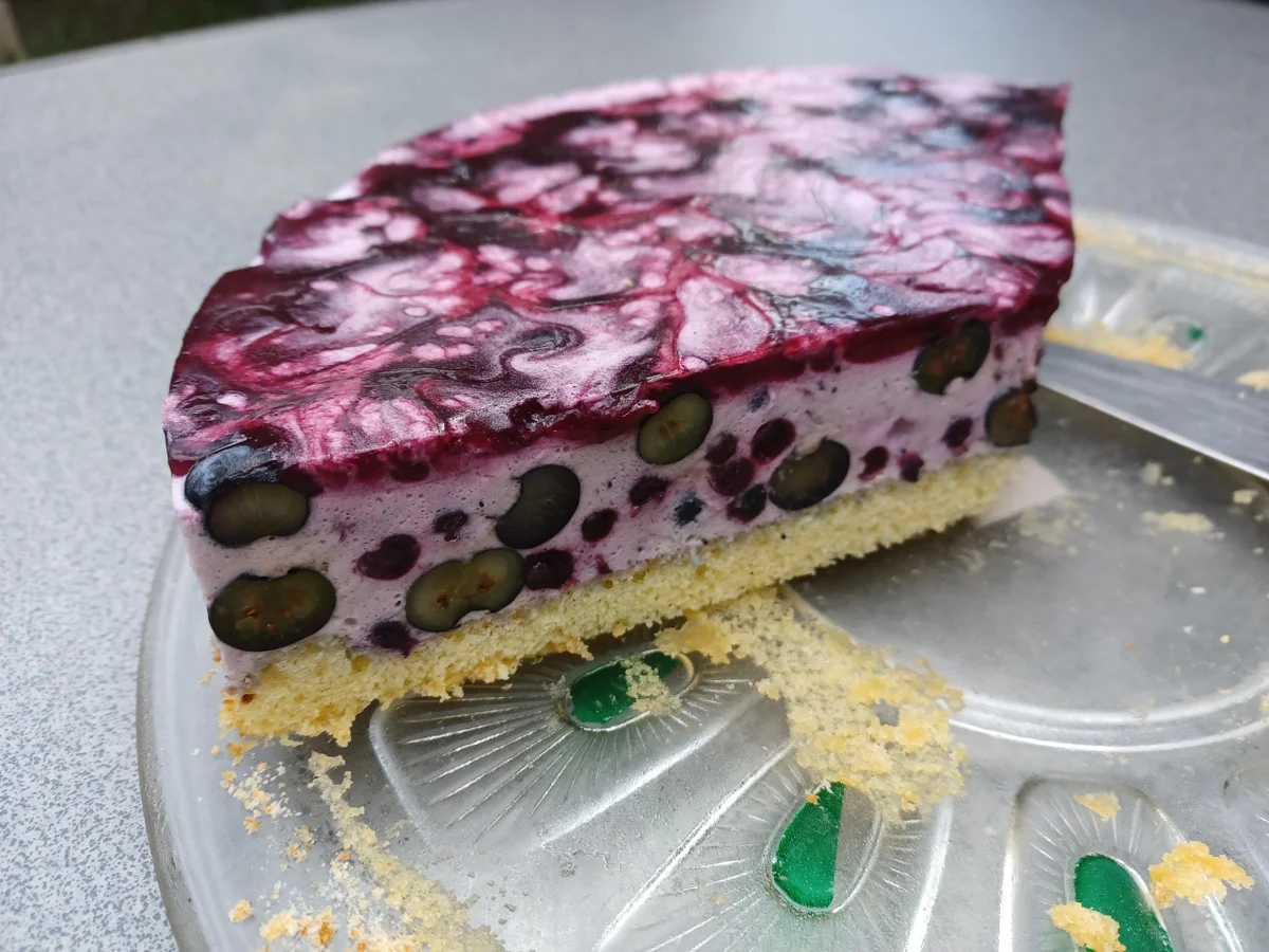 Blaubeersahne - Torte marmoriert - Rezept - Bild Nr. 16733