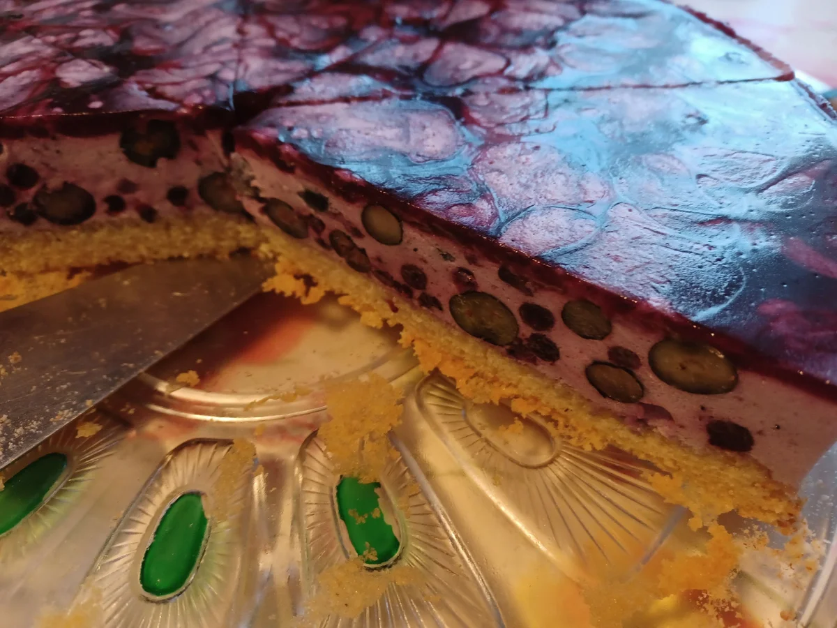 Blaubeersahne - Torte marmoriert - Rezept - Bild Nr. 16737