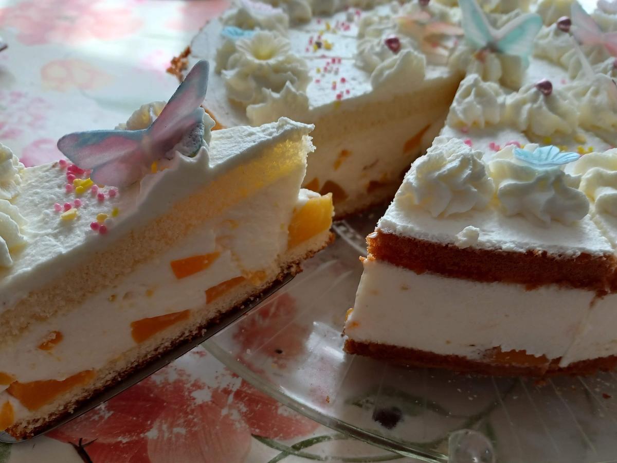 Pfirsich - Joghurt - Sahne - Torte - Rezept - kochbar.de