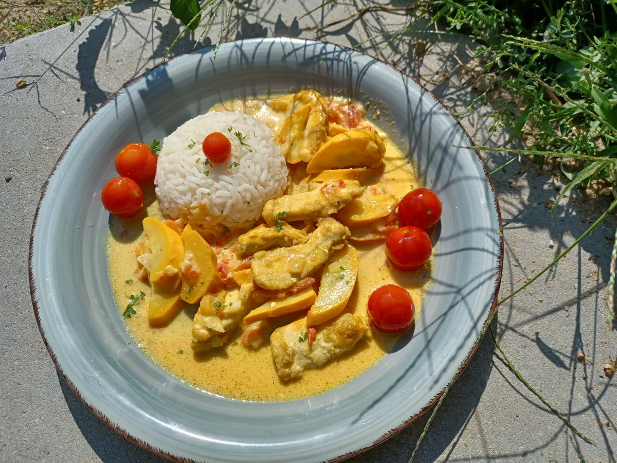 Hähnchenbrust in Currysoße - Rezept - Bild Nr. 2