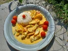 Rezept: Hähnchenbrust in Currysoße Bild Nr. 2 Hähnchenbrust in Currysoße - Rezept - Bild Nr. 2