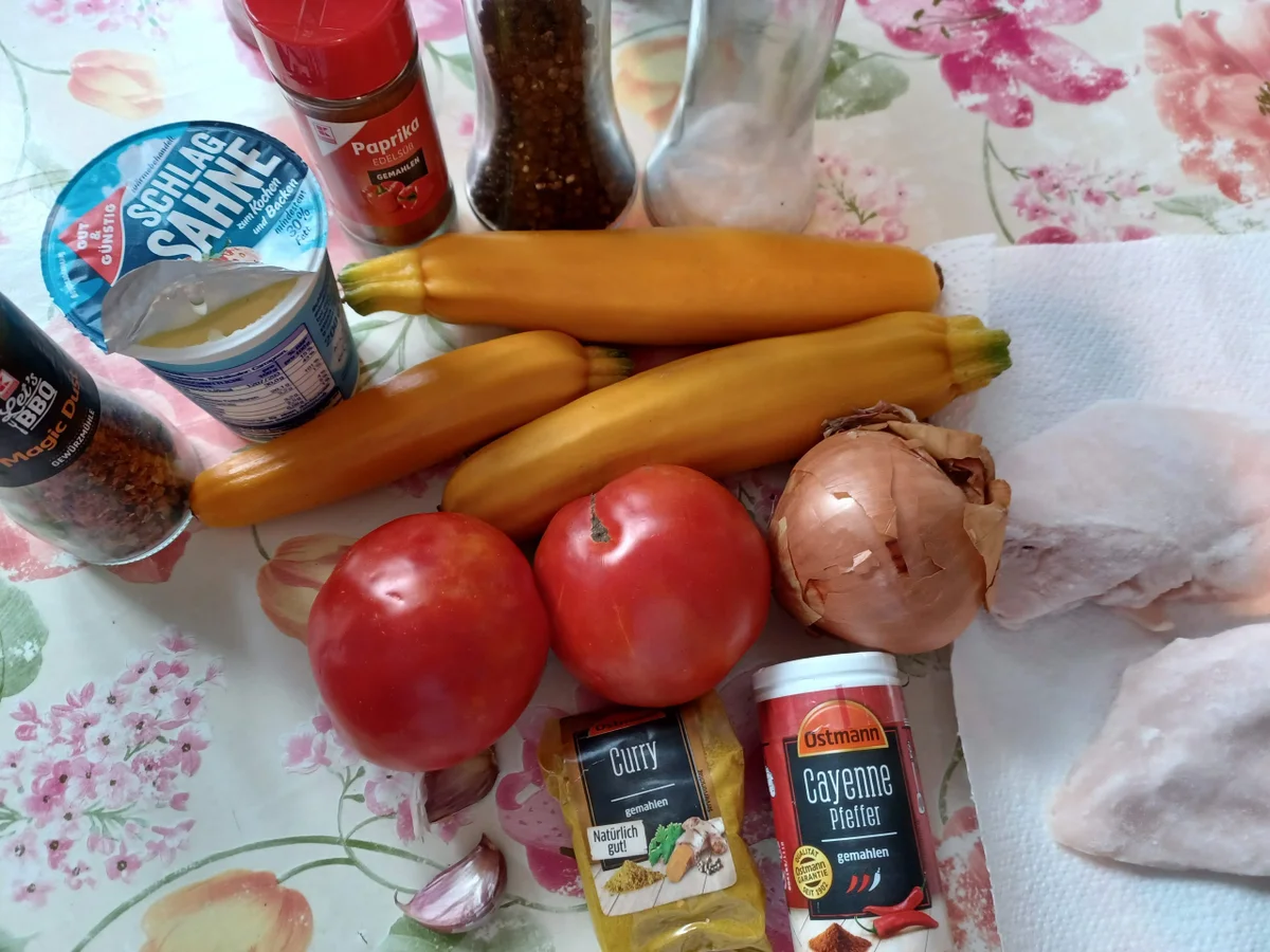 Hähnchenbrust in Currysoße - Rezept - Bild Nr. 16734