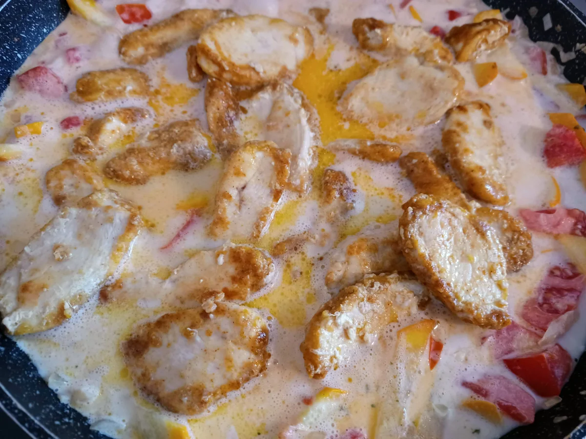 Hähnchenbrust in Currysoße - Rezept - Bild Nr. 16734