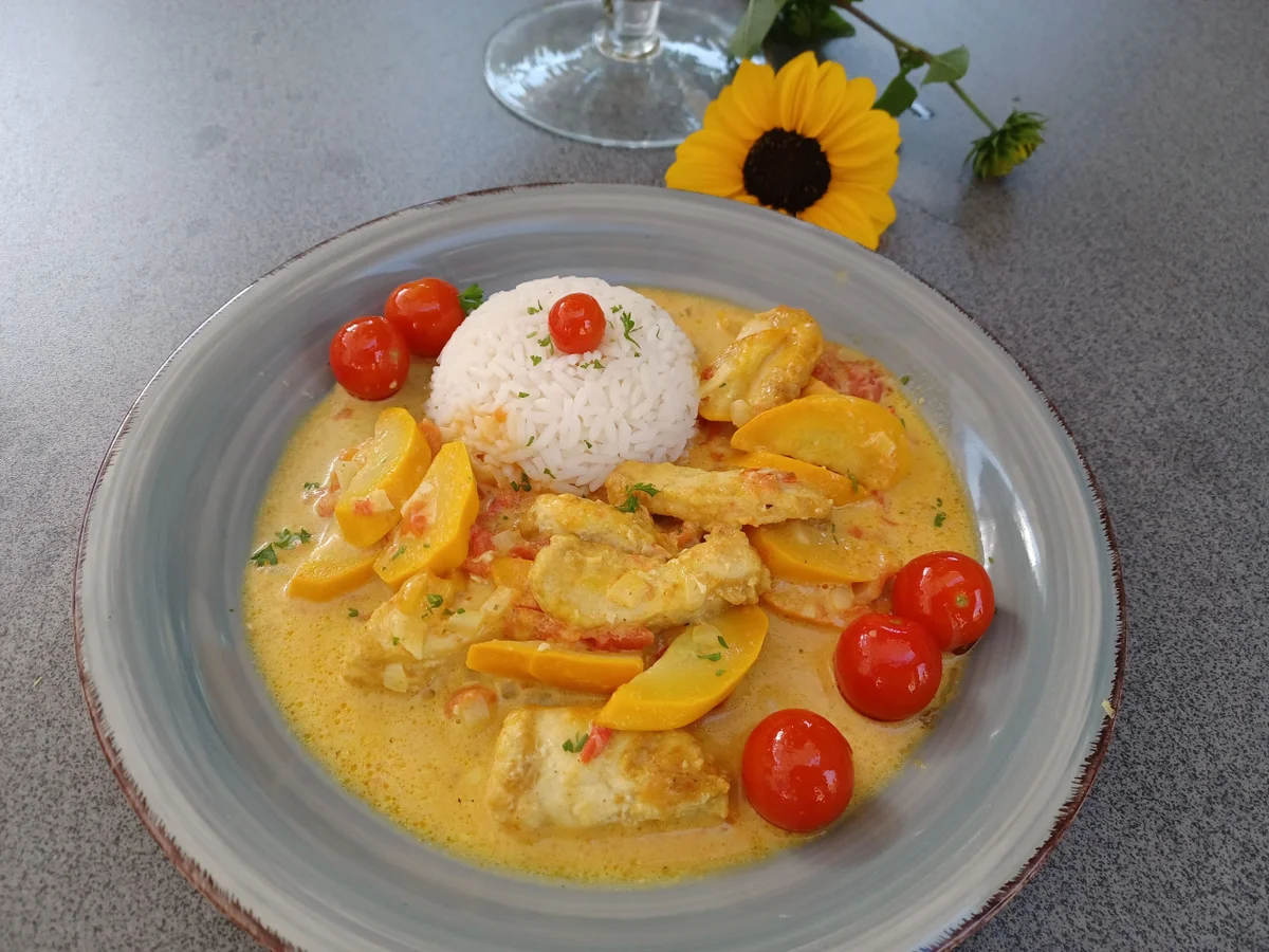 Hähnchenbrust in Currysoße - Rezept - Bild Nr. 16735