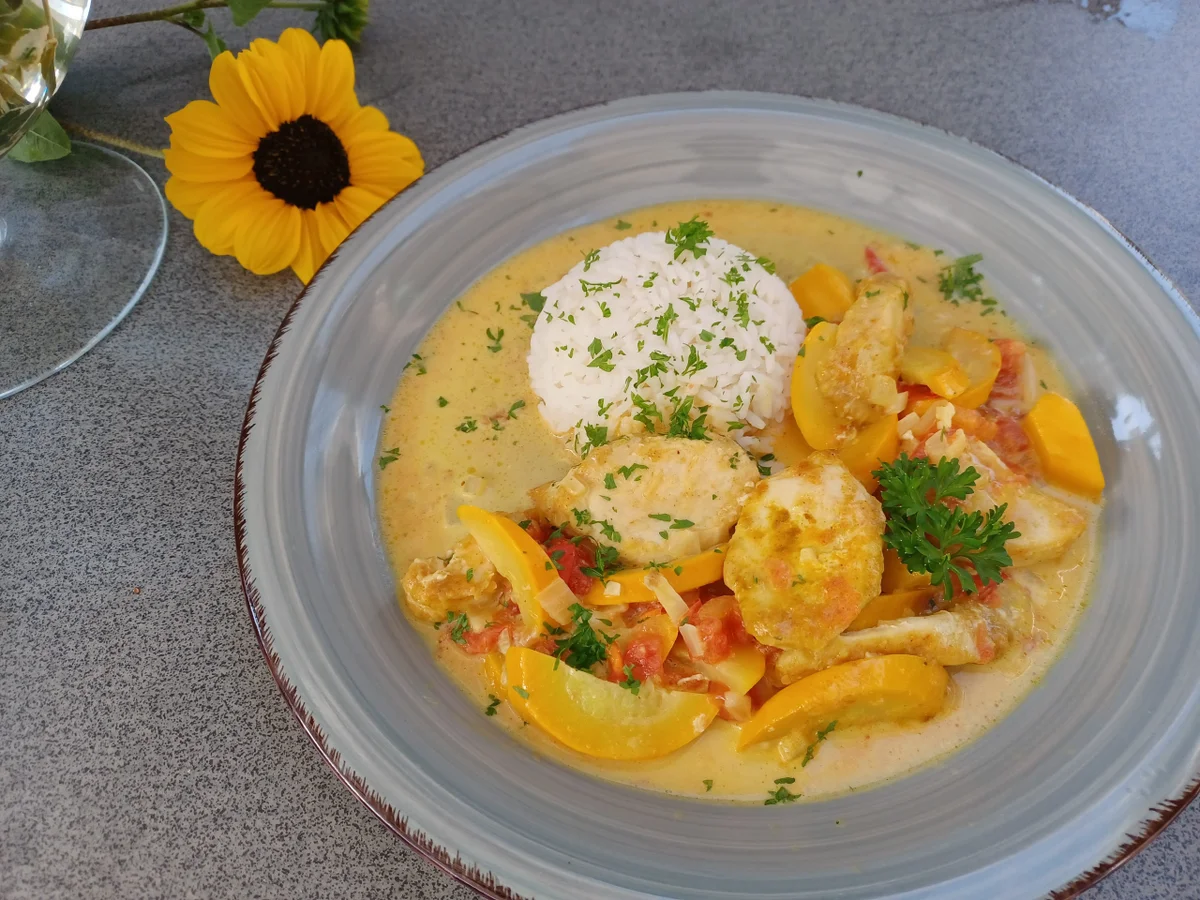 Hähnchenbrust in Currysoße - Rezept - Bild Nr. 16742