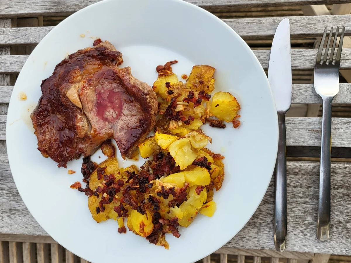 Rezept: Smashed Potatoes Bild Nr. 16780 Smashed Potatoes - Rezept - Bild Nr. 16780