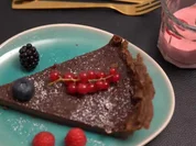Schokoladentarte mit Himbeereis - Rezept - Bild Nr. 16735