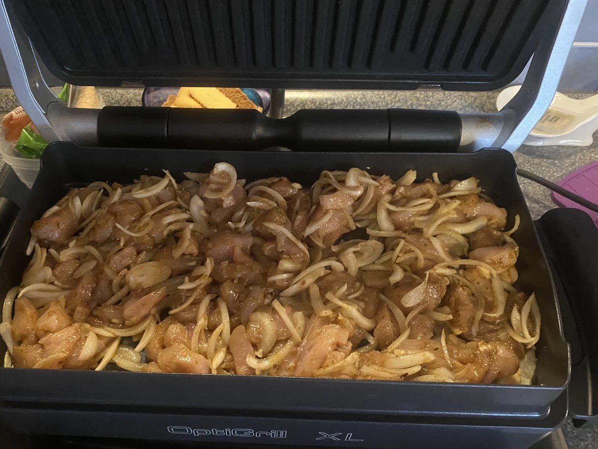 Hähnchengyros in Metaxasoße überbacken - Rezept - Bild Nr. 16735