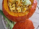 Gerösteter Kürbis mit Risotto-Füllung - Rezept - Bild Nr. 16735