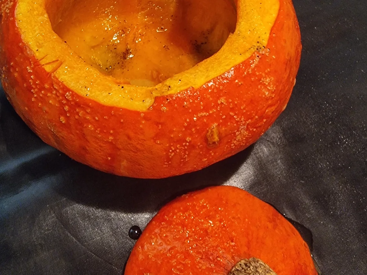 Gerösteter Kürbis mit Risotto-Füllung - Rezept - Bild Nr. 16746