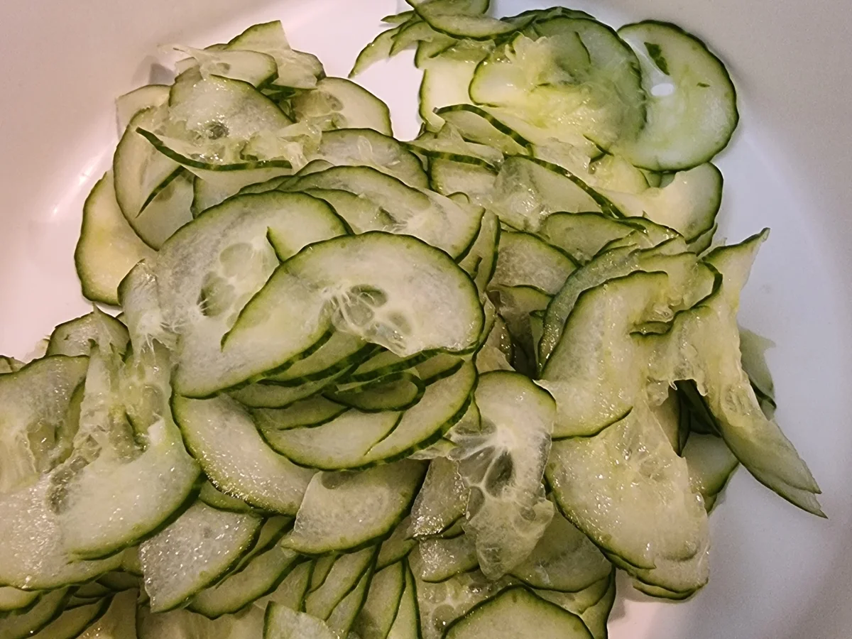 Linsen-Reis-Bratlinge mit Gurkensalat - Rezept - Bild Nr. 16751