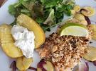 Ofenkartoffeln mit Lachs und Blattsalat-Mix - Rezept - Bild Nr. 16751