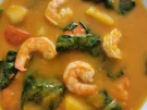Kürbis-Suppe mit Spinat und Garnelen - Rezept - Bild Nr. 16751