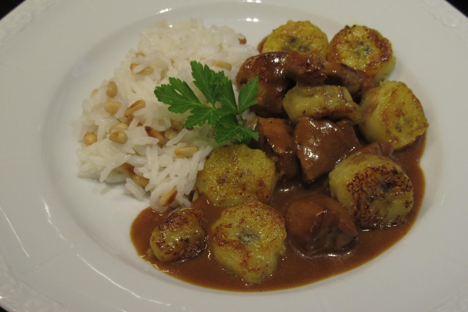 Fleisch: Schweinelende mit Bananen - Rezept - kochbar.de
